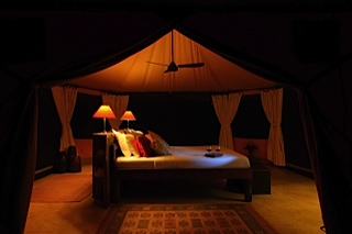 camp tent in Selous