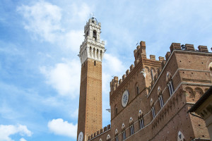 Photo: Torre del Mangia as seen from Piazza del Campo in Siena