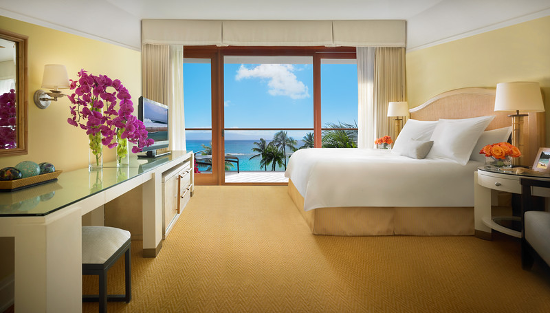 One of two master bedrooms in my suite. Photo courtesy Montage Kapalua Bay 
